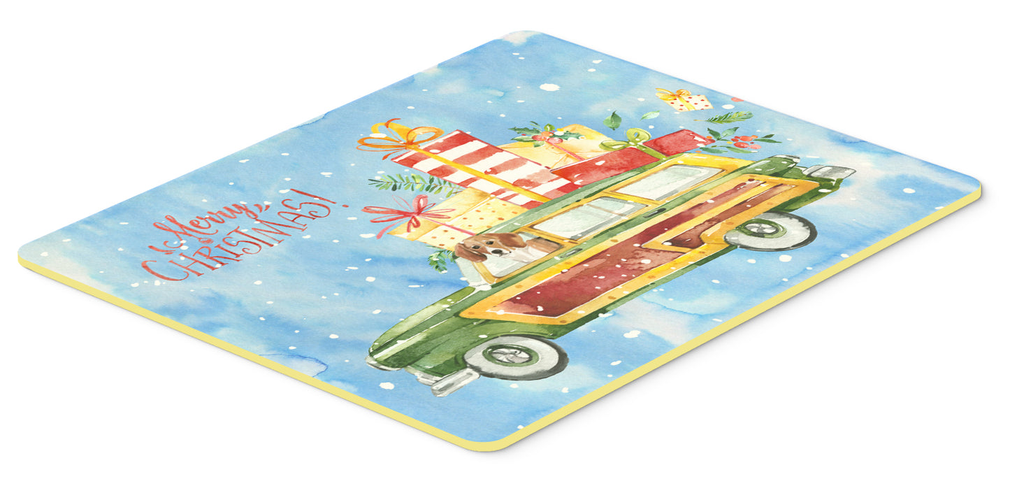 Merry Christmas Beagle Kitchen or Bath Mat 24x36