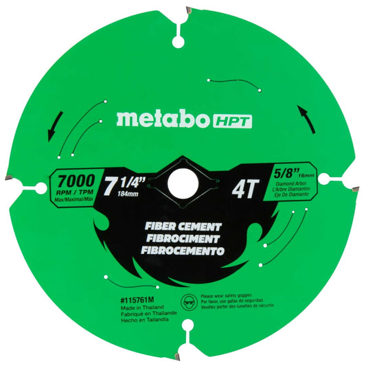 Metabo HPT 7 1/4 Circular Saw Blade, 4-Tooth, 115761M