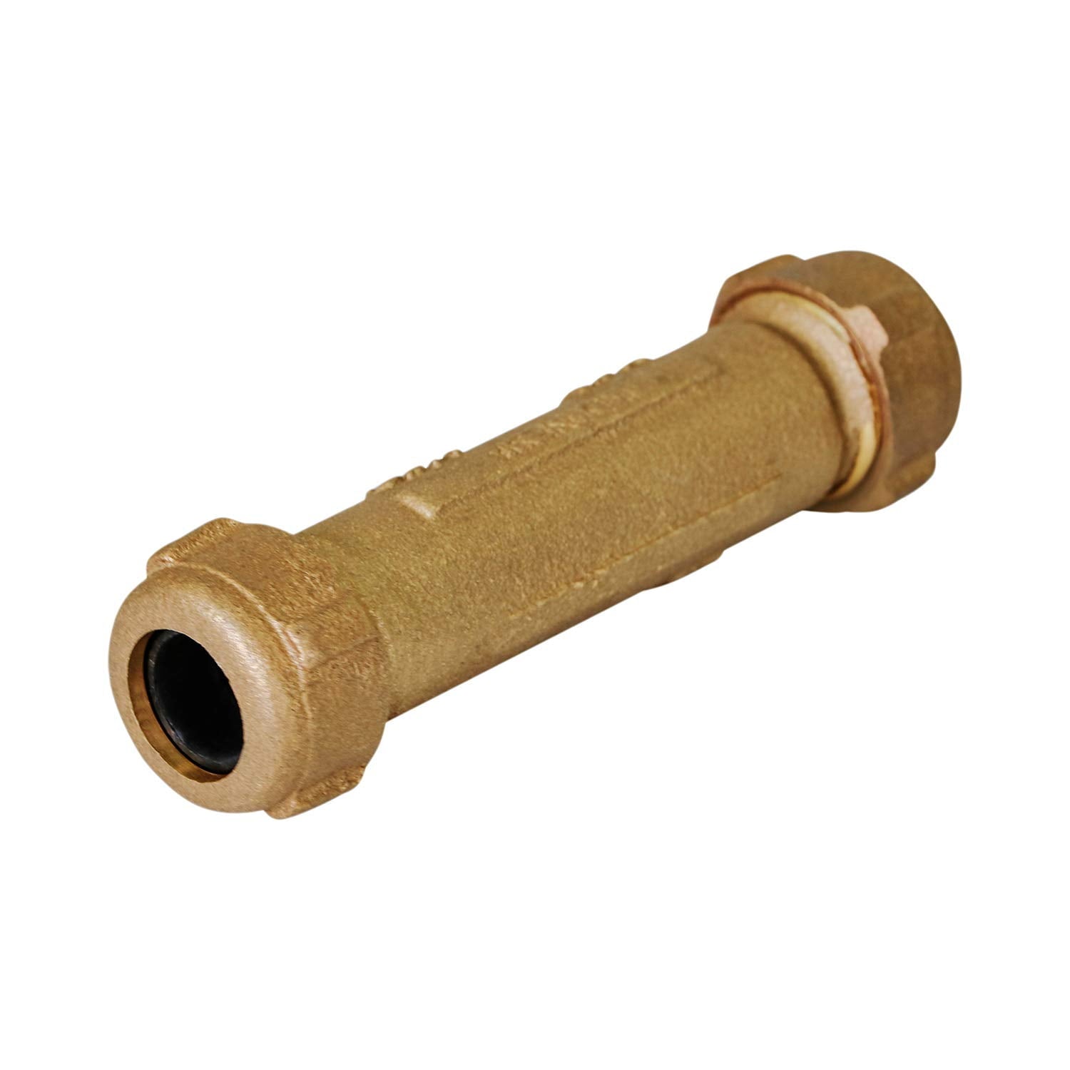 Midline Valve 24RCL22 Compression Coupling Fitting, with Packing Nut, Brass, 2 in. Nominal Fitting, 5 in. Length