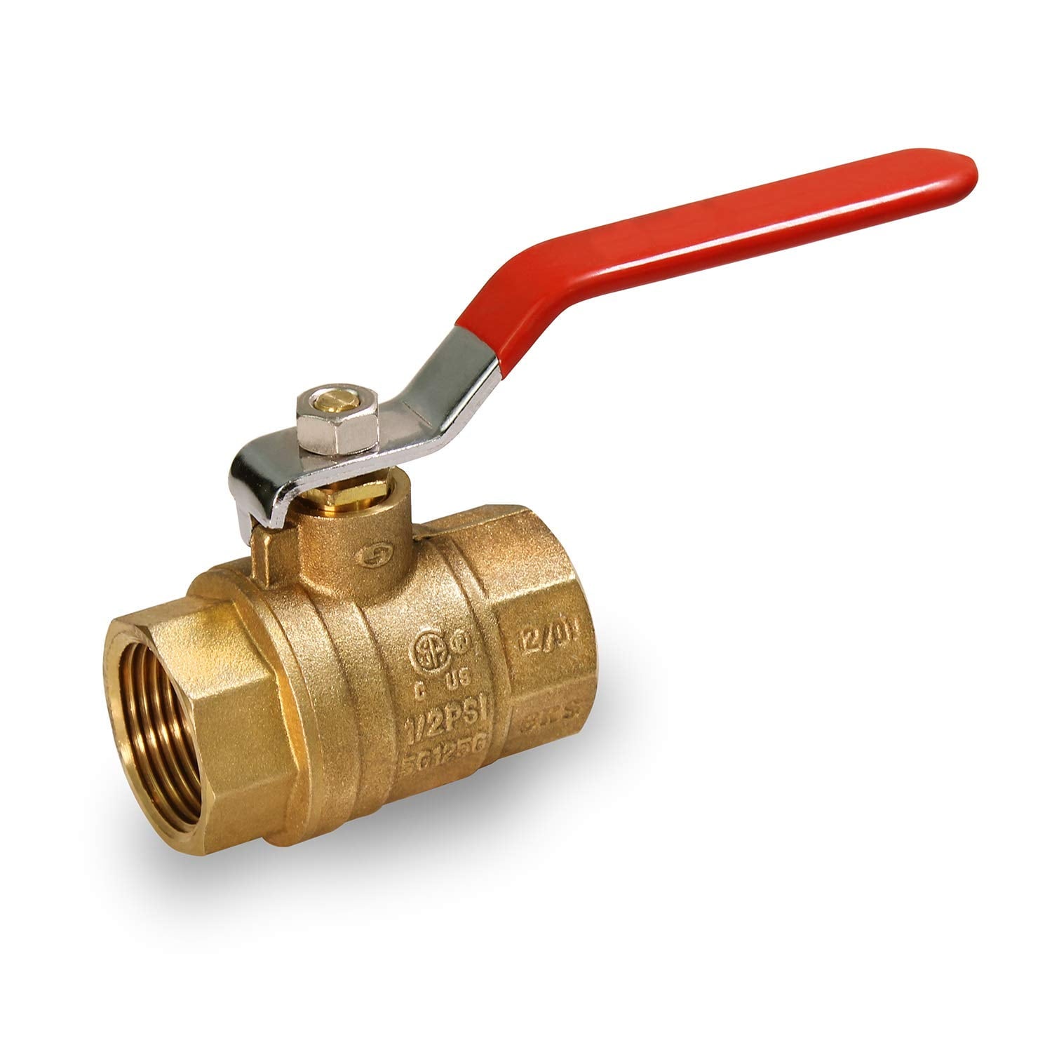 Midline Valve T522334 Premium Brass Gas Ball Valve, with 1-1/2 in. FIP Connections