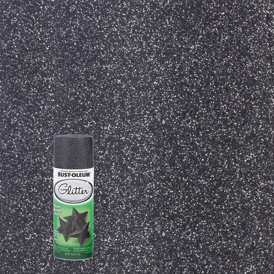 Paquete de 6, Negro Medianoche, Rust-Oleum Specialty Glitter Spray Paint- 10.25