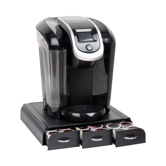 Mind Reader 3-Drawer Coffee Pod Organizer, 36-Pod Capacity, Black