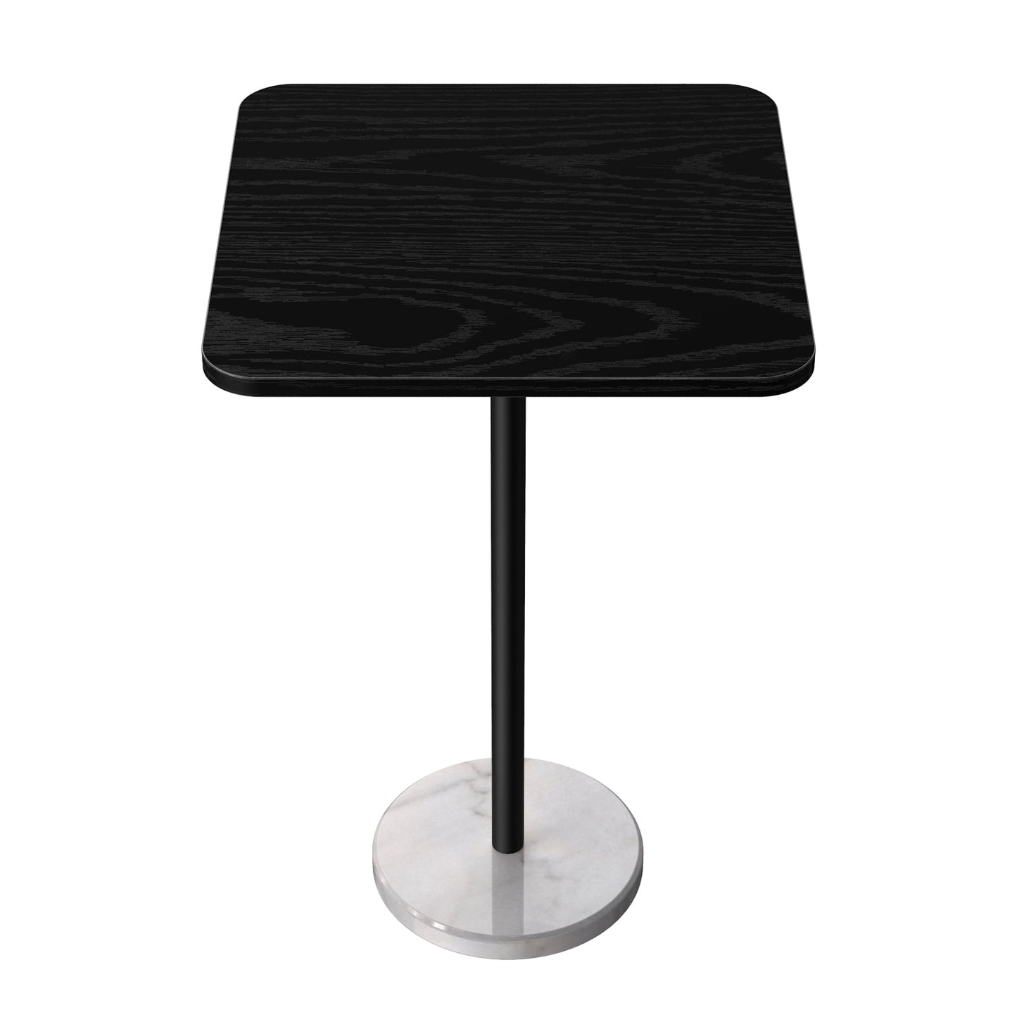 Mesa de Comedor Minimalista Moderna con Mesa Auxiliar de MÃ¡rmol Artificial, Mesa de Centro con Superficie Negra
