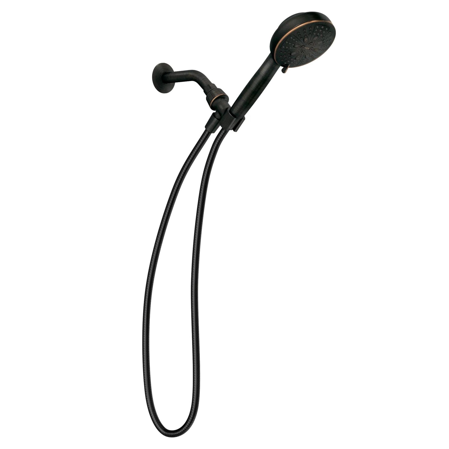 Moen Mediterranean Bronze Hydro Energetix High Pressure Shower Head with Handheld Sprayer Featuring 8 Spray Settings
