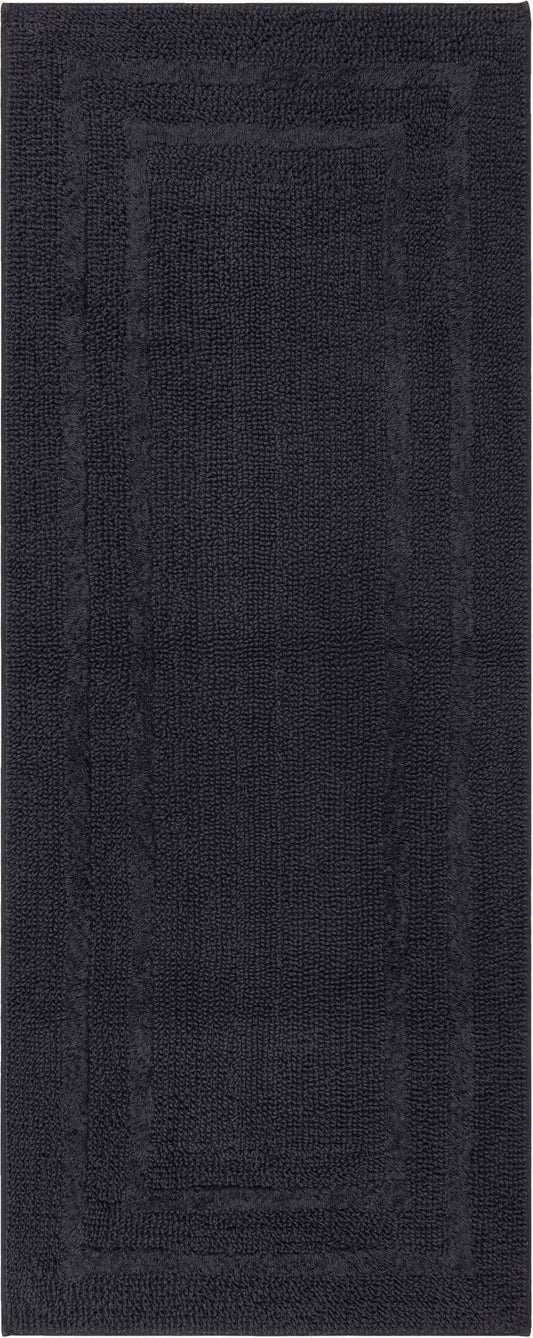 Mohawk Cotton Bath Mat Soft Absorbent Quick Dry Machine Washable Bathroom Mat, Charcoal, 24" x 60"