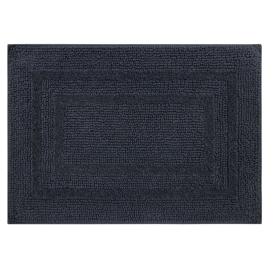 Mohawk Cotton Bath Mat Soft Absorbent Quick Dry Machine Washable Bathroom Mat, Charcoal, 27" x 45"