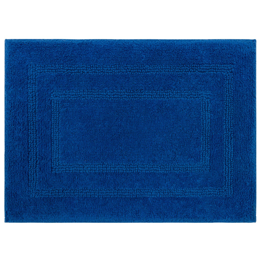 Mohawk Cotton Bath Mat Soft Absorbent Quick Dry Machine Washable Bathroom Mat, Cobalt, 17" x 24"