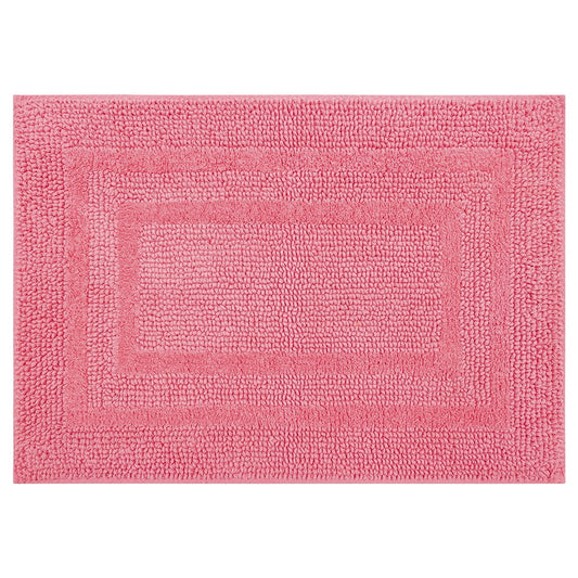 Mohawk Cotton Bath Mat Soft Absorbent Quick Dry Machine Washable Bathroom Mat, Rose, 27" x 45"