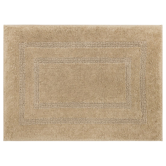 Mohawk Cotton Bath Mat Soft Absorbent Quick Dry Machine Washable Bathroom Mat, Taupe, 27" x 45"