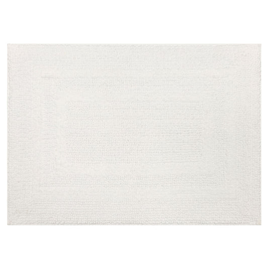 Mohawk Cotton Bath Mat Soft Absorbent Quick Dry Machine Washable Bathroom Mat, White, 17" x 24"