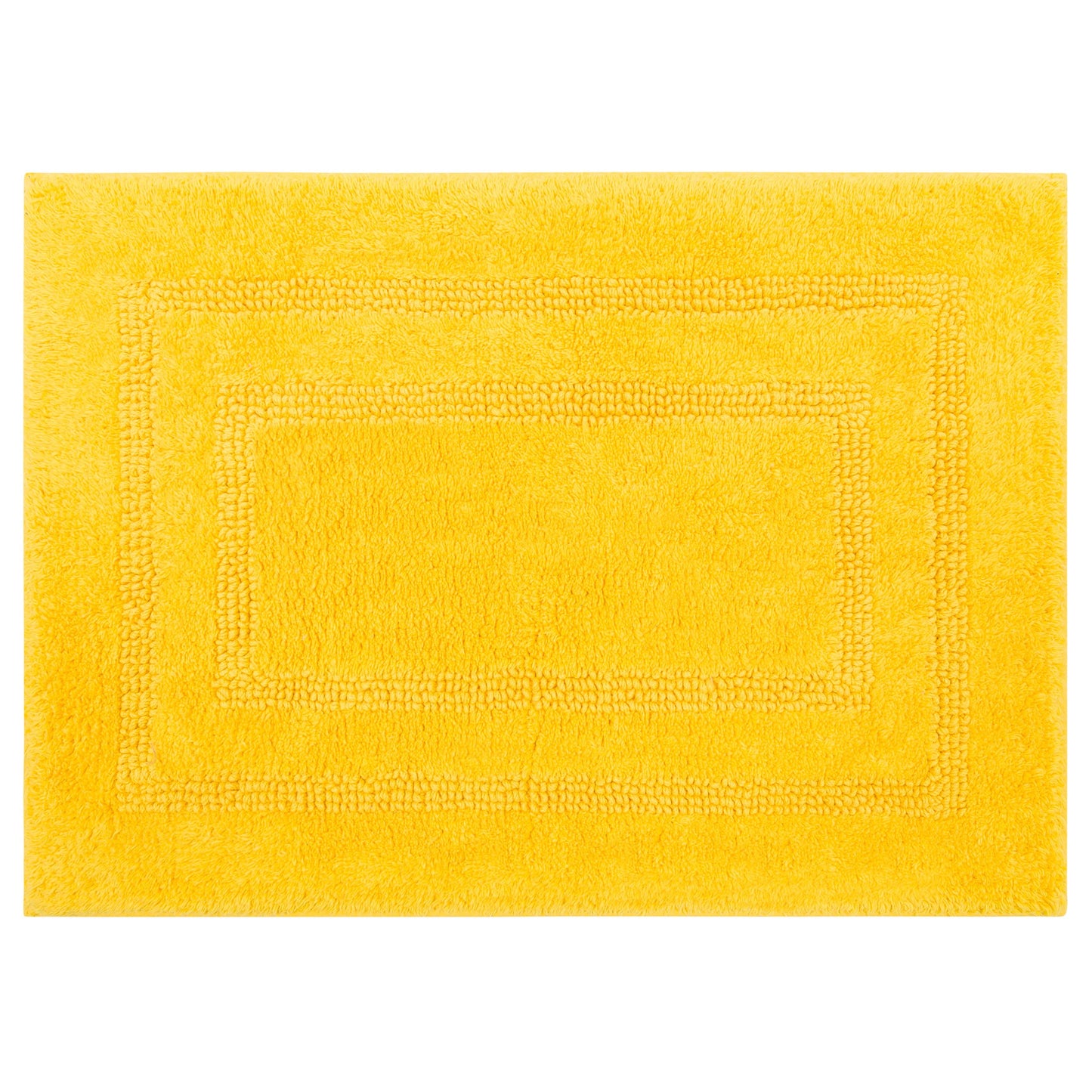 Mohawk Cotton Bath Mat Soft Absorbent Quick Dry Machine Washable Bathroom Mat, Yellow, 21" x 34"