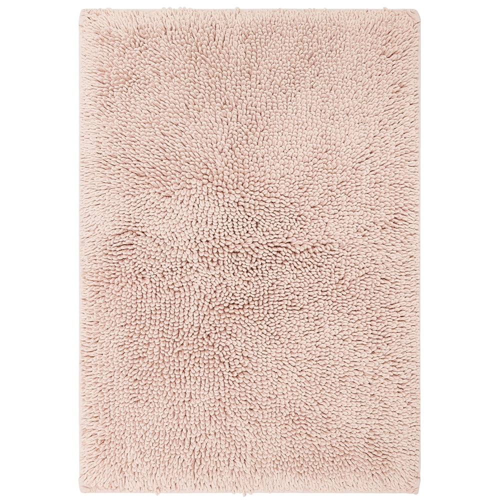 Mohawk Home Classic Cotton Plush Stain/Fade Resistant Non-Slip Washable Bath Mat, Blush, 1' 5" X 2'