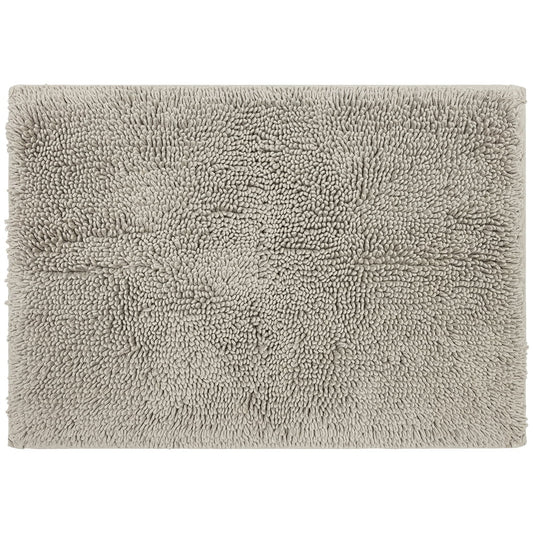 Mohawk Home Classic Cotton Plush Stain/Fade Resistant Non-Slip Washable Bath Mat, Silver, 1' 9" X 2' 10"