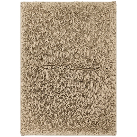 Mohawk Home Classic Cotton Plush Stain/Fade Resistant Non-Slip Washable Bath Mat, Taupe, 2' 3" X 3' 9"