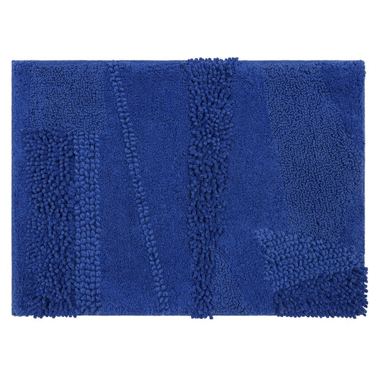 Mohawk Home Composition Cotton Bath Mat, Fiesta Cobalt, 2' 3" x 3' 9"