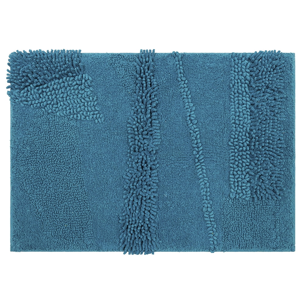 Mohawk Home Composition Cotton Bath Mat, Fiesta Teal, 2' 3" x 3' 9"
