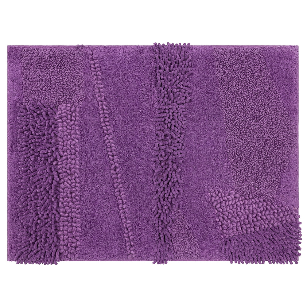 Mohawk Home Composition Cotton Bath Mat, Fiesta Violet, 2' 3" x 3' 9"