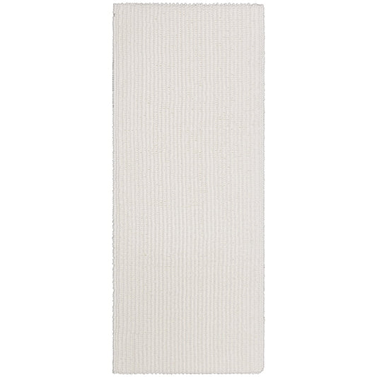 Mohawk Home Homespun Plush Fade/Stain Resistant Non-Slip Machine Washable Bath Rug, Artic White, 2' x 5'