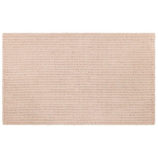 Mohawk Home Homespun Plush Fade/Stain Resistant Non-Slip Machine Washable Bath Rug, Blush, 2' 3" x 3' 9"