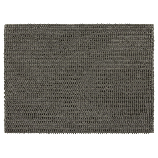 Mohawk Home Homespun Plush Fade/Stain Resistant Non-Slip Machine Washable Bath Rug, Cool Grey, 2' 3" x 3' 9"