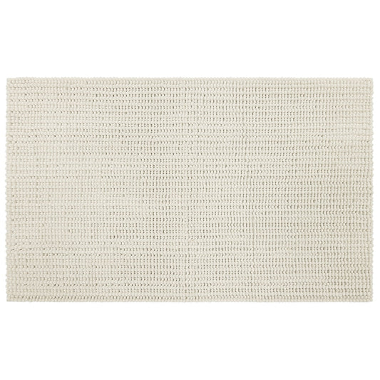 Mohawk Home Homespun Plush Fade/Stain Resistant Non-Slip Machine Washable Bath Rug, Parchment, 2' 3" x 3' 9"