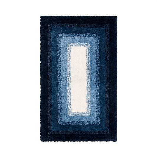 Mohawk Home Ombre Plush Pile Stain/Fade Resistant Non-Slip Machine Washable Bath Mat, Pewter, 2' x 5'