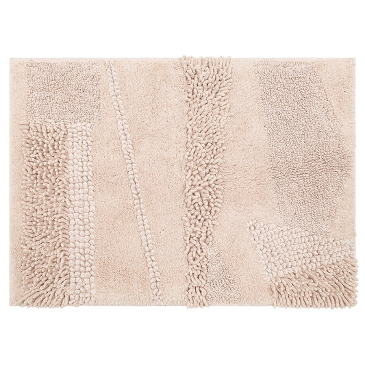 Mohawk Home Plush Cotton Fade/Stain Resistant Non-slip Machine Washable Bath Mat, Blush, 2' 3" x 3' 9"