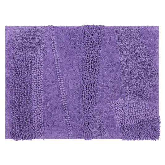 Mohawk Home Plush Cotton Fade/Stain Resistant Non-slip Machine Washable Bath Mat, Fiesta Orchid, 2' 3" x 3' 9"