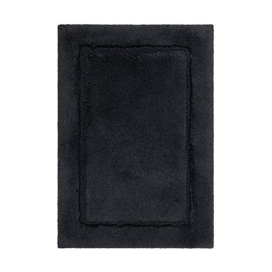 Mohawk Home Regency Plush Stain/Fade Resistant Non-Slip Machine Washable Bath Mat, Charcoal, 1' 9" x 2' 10"