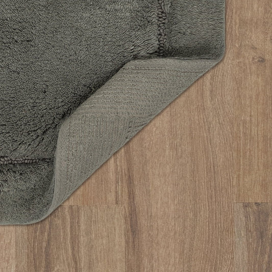 Mohawk Home Regency Plush Stain/Fade Resistant Non-Slip Machine Washable Bath Mat, Cool Grey, 1' 9" x 2' 10"