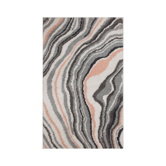 Mohawk Home Serpentine Bath Mat, Blush, 2' 3" x 3' 9"