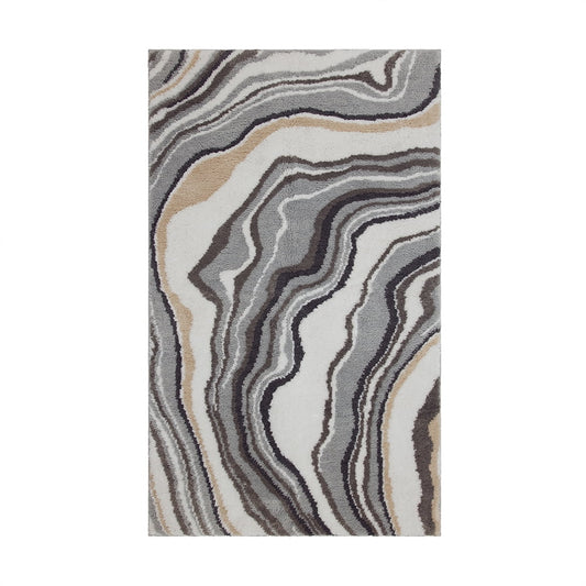 Mohawk Home Serpentine Bath Mat, Dove, 2' x 5'