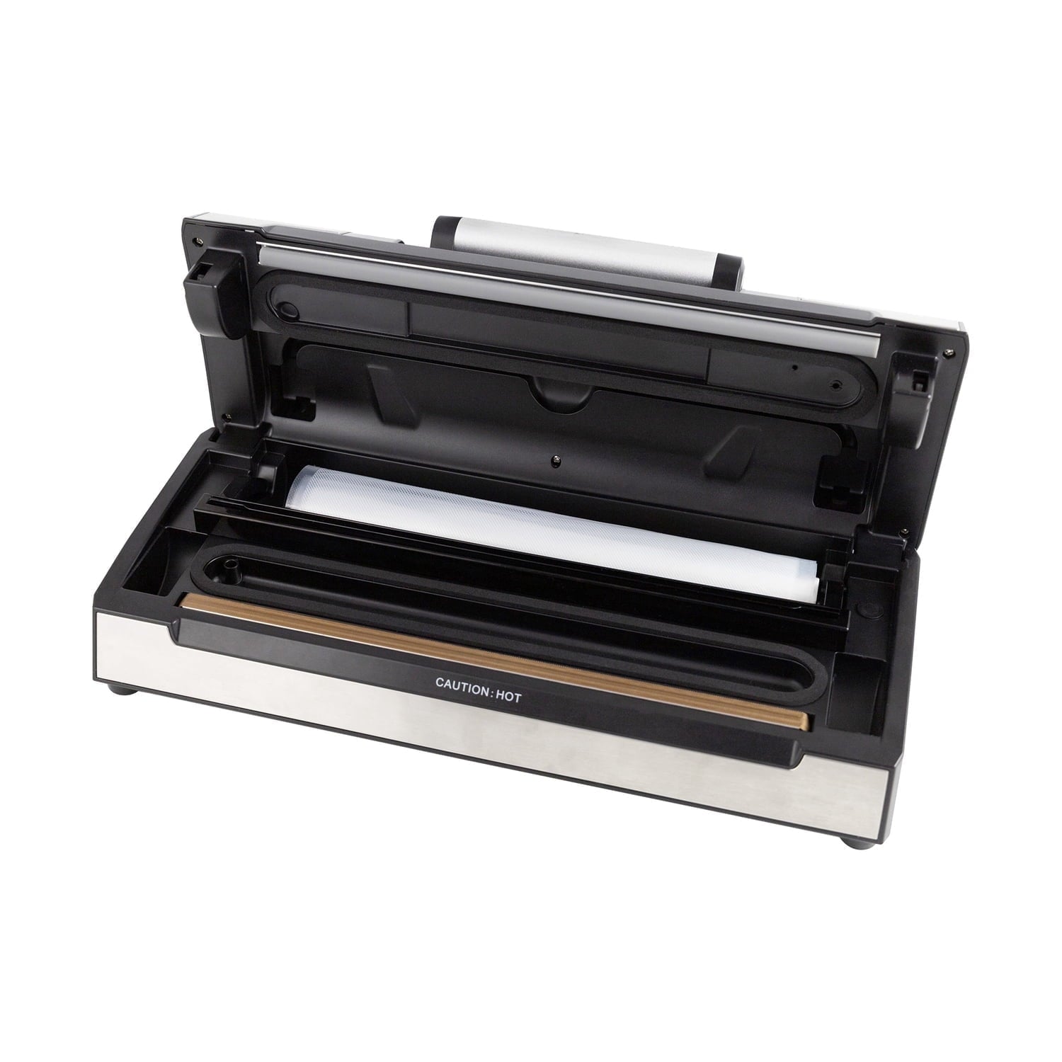 Nesco Professional Vacuum Sealer Machine, Powerful Multi-Mode Food Sealer With Accessory Port for Jars/Canisters, Built-In Roll Storage, Includes (2) 10 ft Rolls & (10) Pre-Cut Bags, For Pantry Storage & Meal Prep