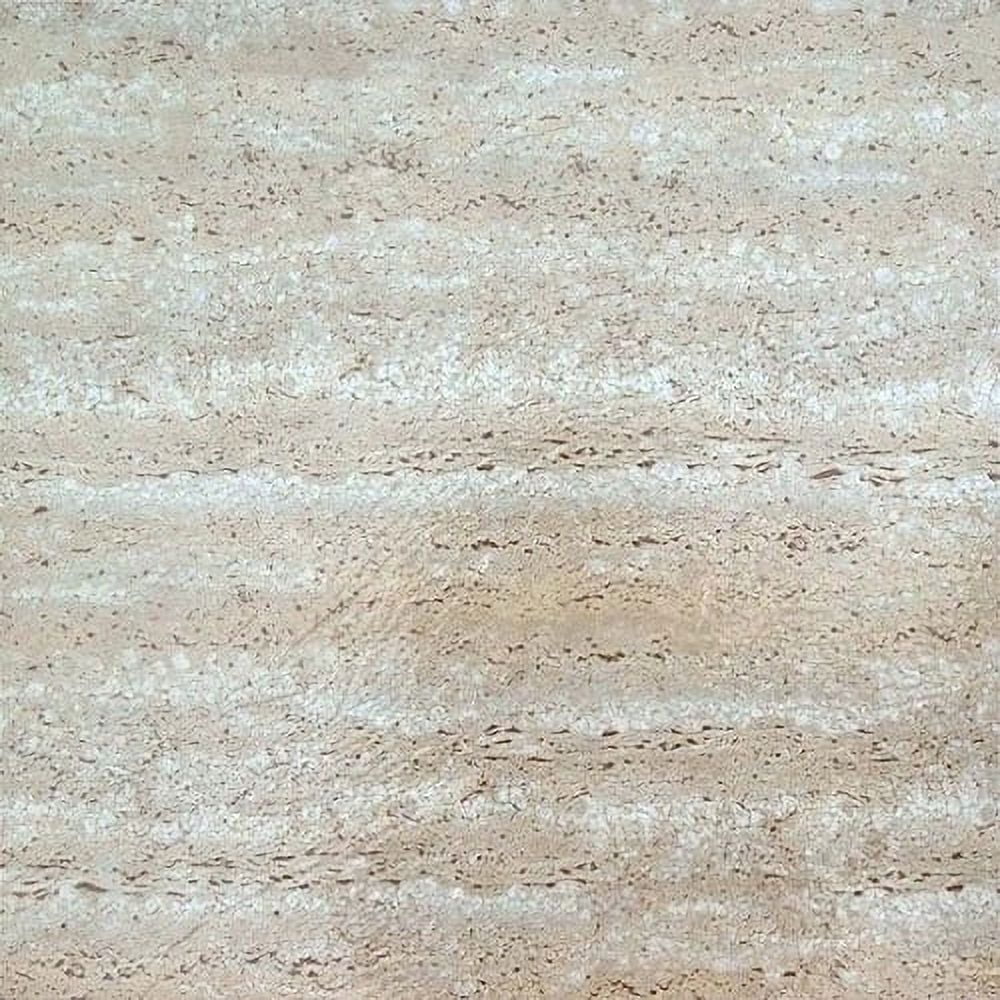 NEXUS Travatine Marble 12x12 Self Adhesive Vinyl Floor Tile - 20 Tiles/20 Sq.Ft., 2 pack