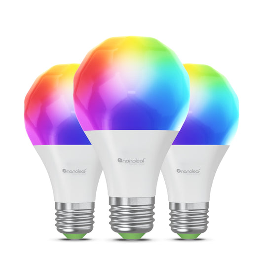 Nanoleaf Essentials Matter WiFi A19 LED Smart Bulb (3pk)
