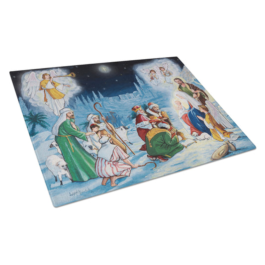 Nativity Born in Bethlehem Glass Cutting Board Large PJH3005LCB