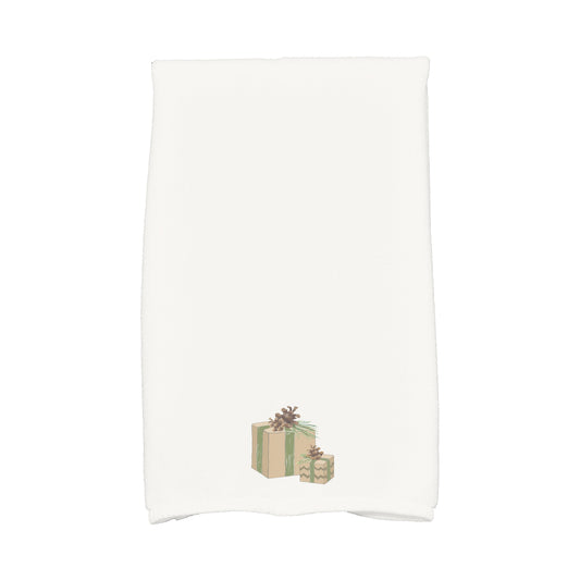 Nature's Gift 16 x 25 Inch Off White Holiday Print Kitchen Towel