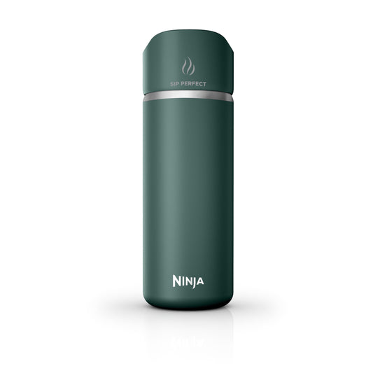 Ninja Sip Perfect 16oz. Travel Mug, Leak Proof Stainless Steel Tumbler for Hot Drinks, Green