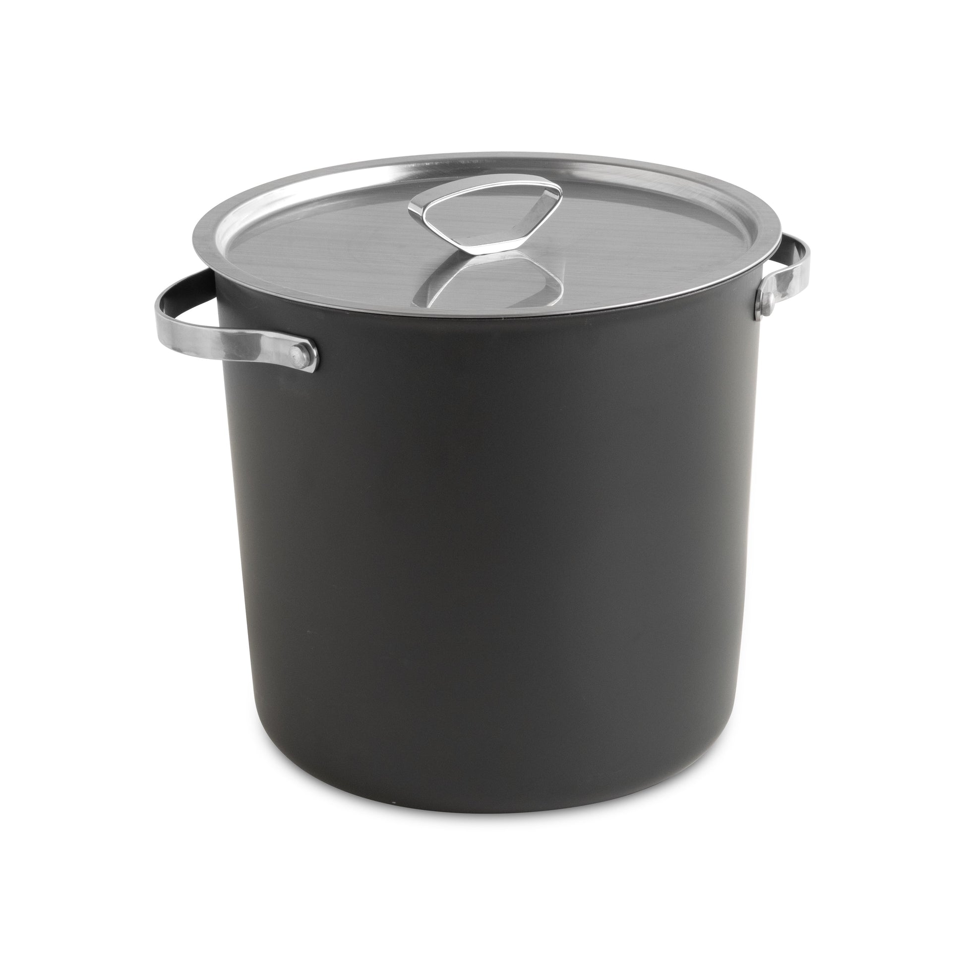 Nordic Ware Verde 12 Quart Stockpot with Ceramic Nonstick with Lid, Gray with Speckle