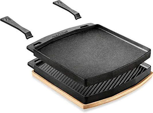 NutriChef Cast Iron Reversible Grill Plate