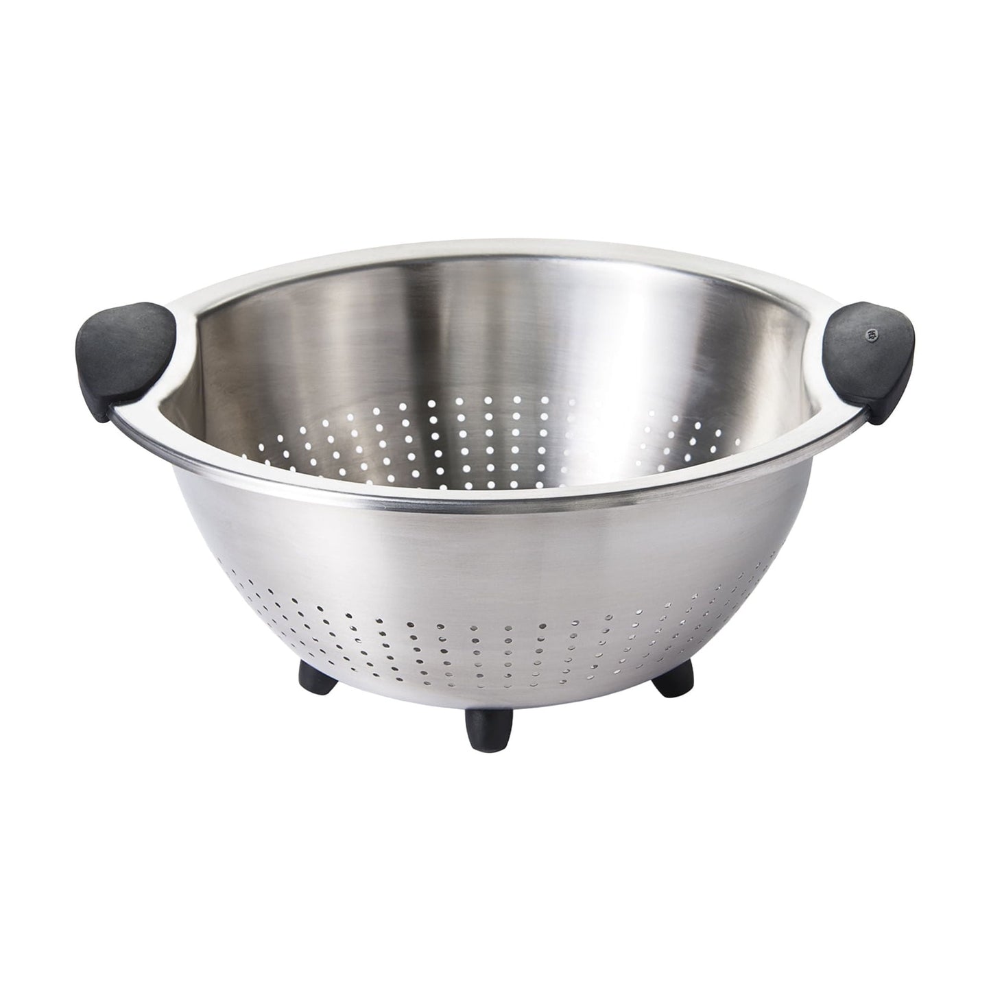 OXO SoftWorks Colador de Acero Inoxidable de 5 Cuartos con Mangos Suaves Antideslizantes y Base Elevada