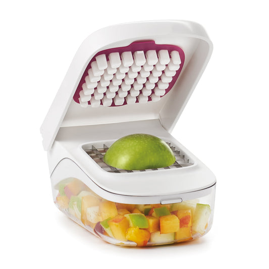 OXO Softworks Stainless Steel Blade Vegetable Chopper with Easy Pour Opening
