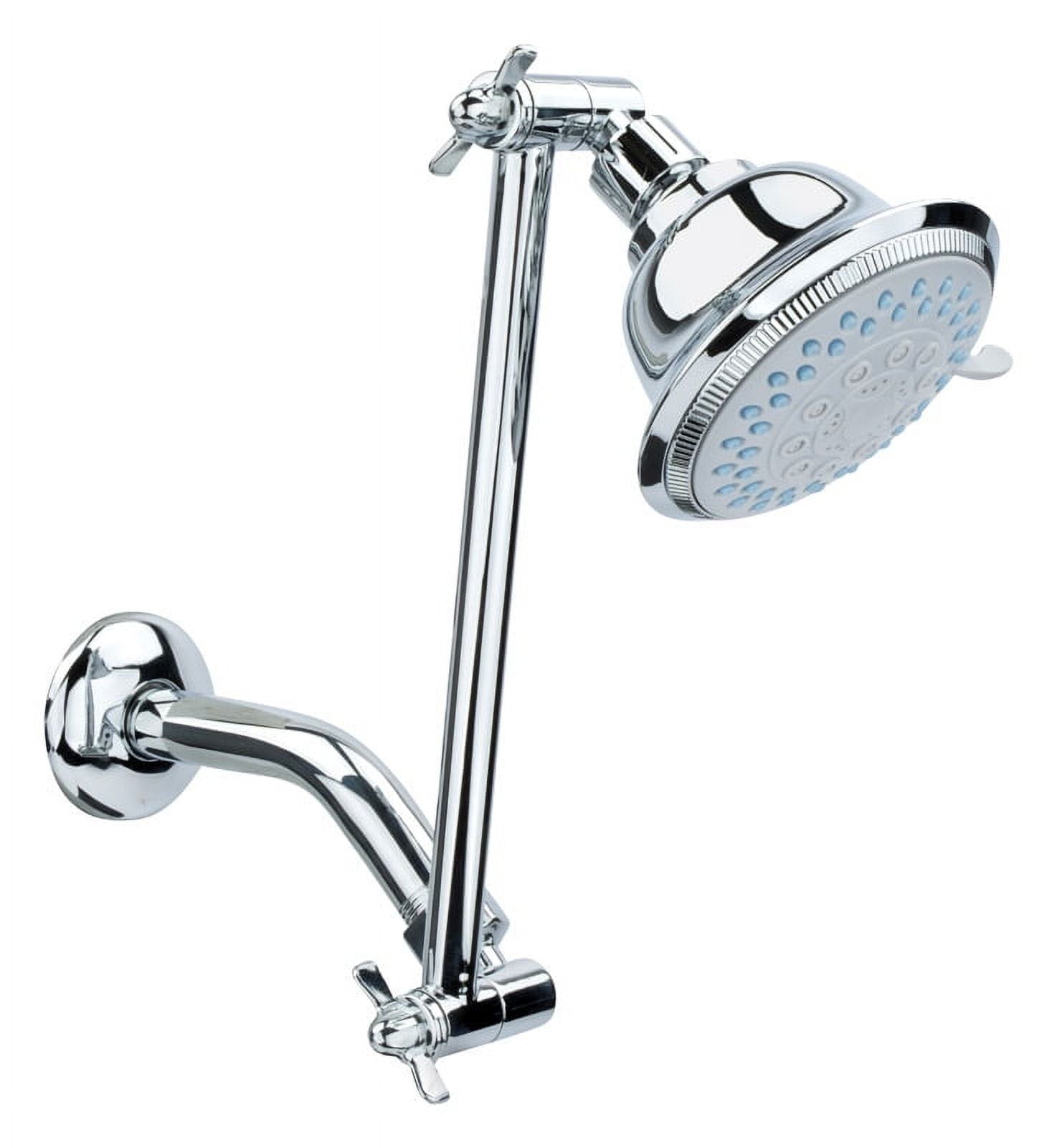 OakBrook Adjustable Arm 5 Function Showerhead, Chrome