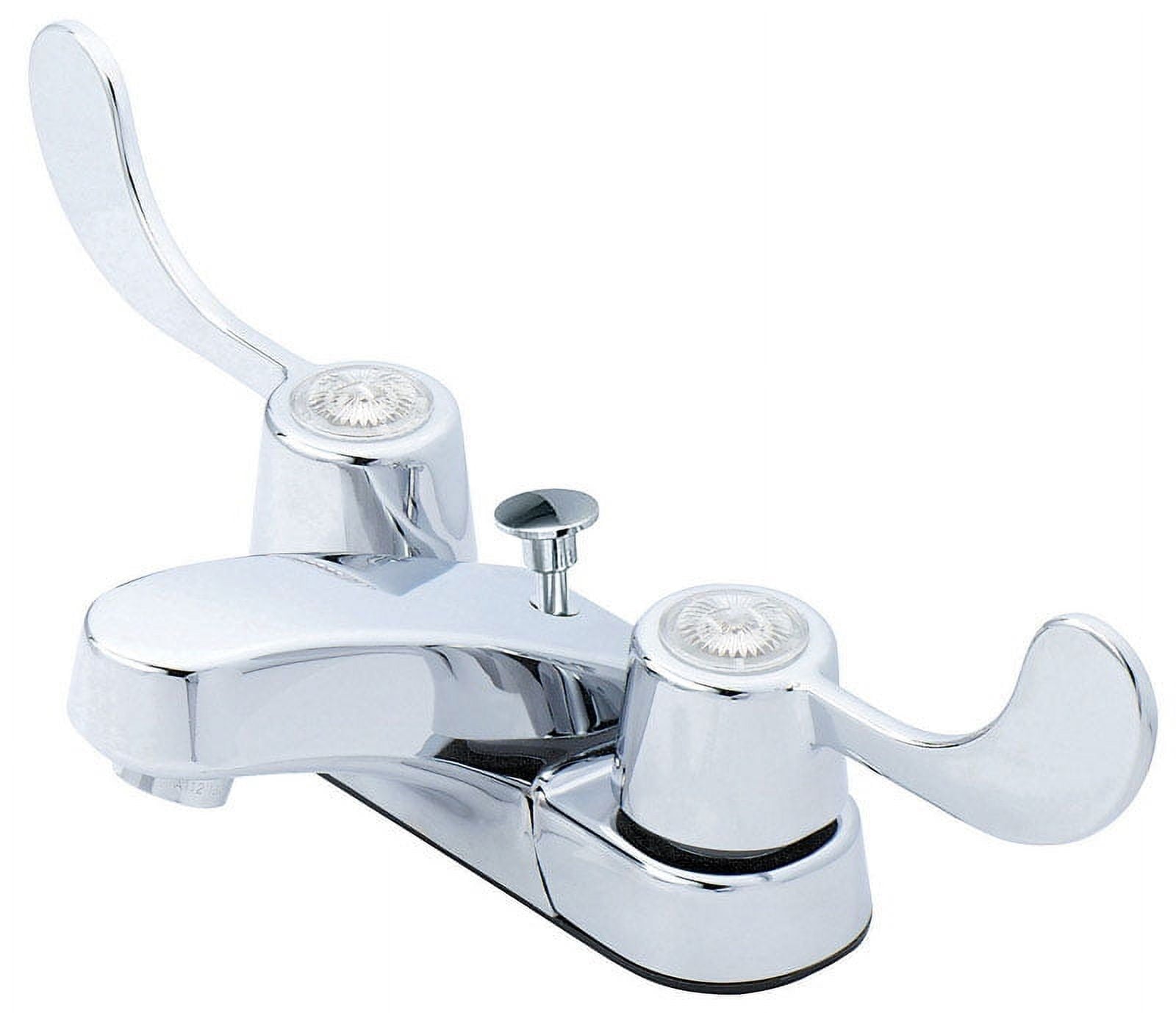 OakBrook Coastal Two Handle Lavatory Pop-Up Faucet, Chrome