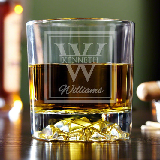 Oakhill Personalized Rocks Glass