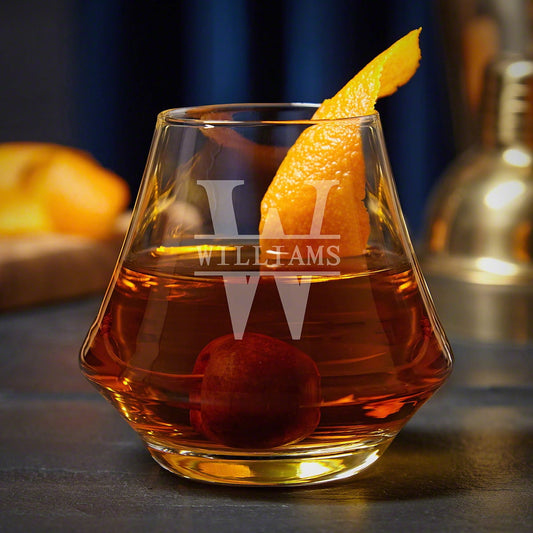 Oakmont Engraved DiMera Cocktail Glass