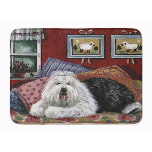 Old English Sheepdog Sweet Dreams Machine Washable Memory Foam Mat