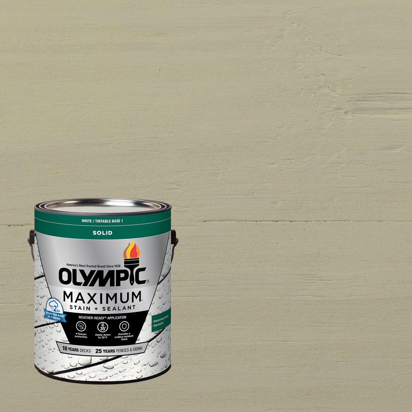 Olympic Maximum 1 GallonSC-1032 Fog Solid Color Exterior Stain and Sealer in One
