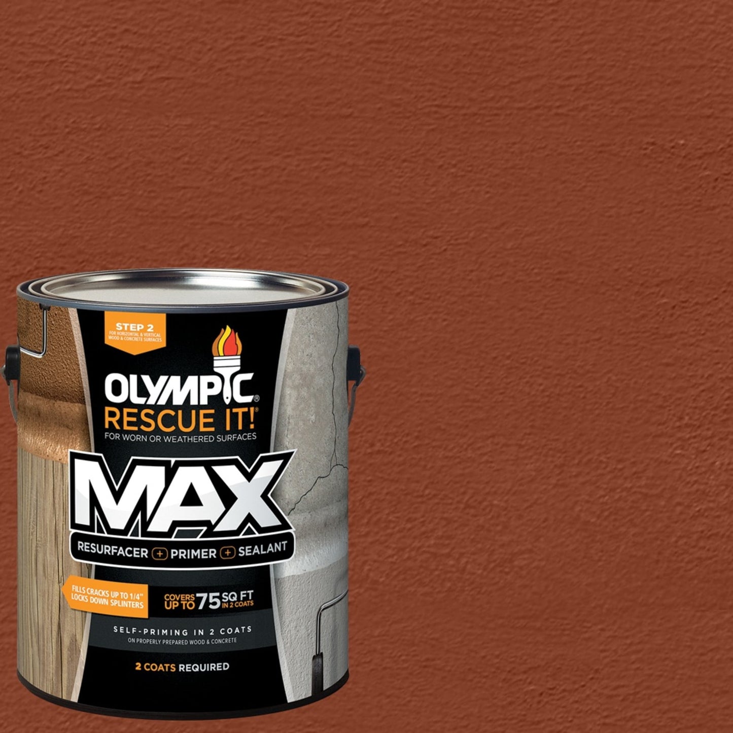 Olympic Rescue It 1 Gallon SC-1062 Pink Sand Exterior Deck Resurfacer and Primer with Sealer