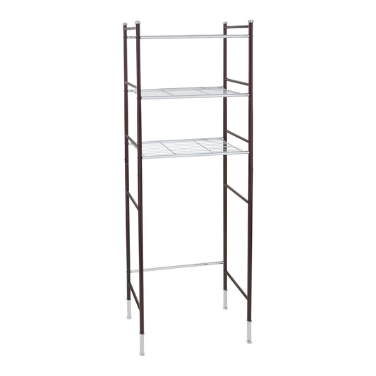 Organize It All 3 Shelf Duplex Line Steel Tube over the Toilet Space Saver Storage Shelf Unit